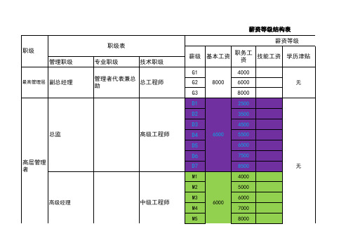 员工等级制度(新)