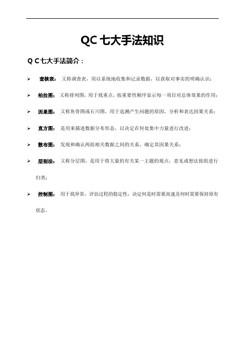 QC七大手法应用