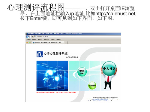 心理测评流程图