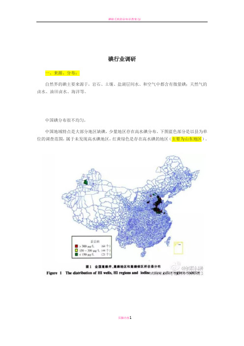 碘行业现状及发展趋势分析