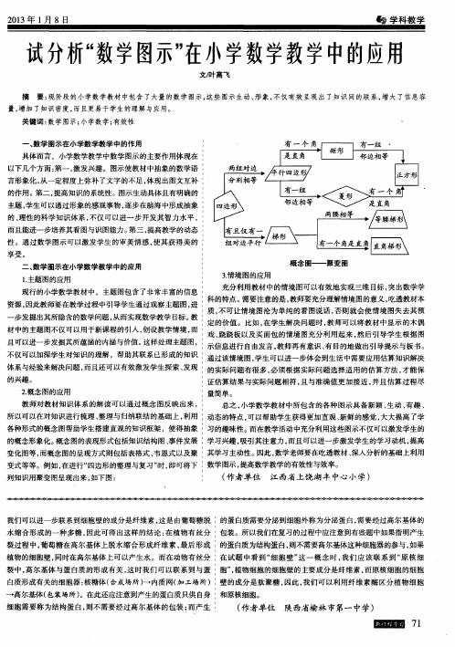 试分析“数学图示”在小学数学教学中的应用
