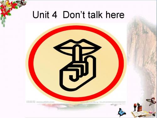 五年级英语下册Unit4《Don’ttalkhere》 优秀课件5(新版)湘少版