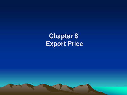 Chapter8ExportPrice
