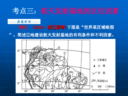 考点三：航天基地的区位选址课件