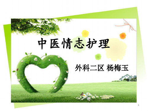 中医情志护理ppt课件