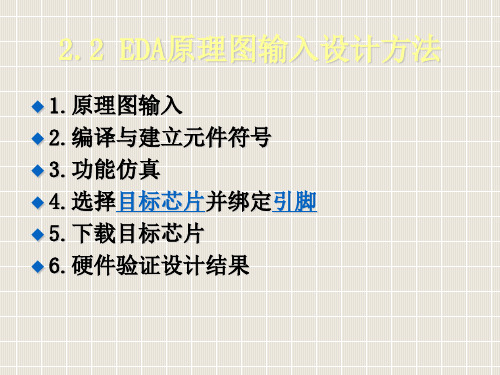 EDA2.2原理图输入设计法