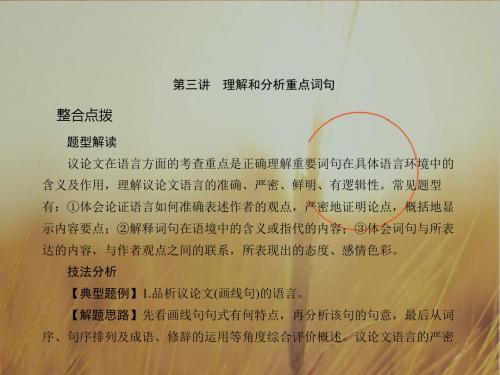 初中语文最新课件-2018届中考语文整合点拨复习16 精品