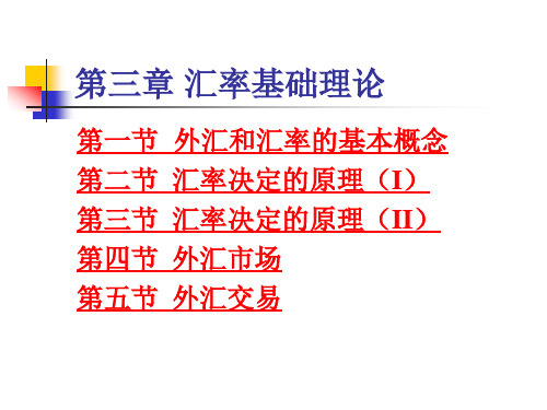 111第3章_汇率基础理论讲述