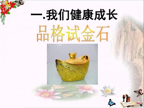 六年级品德与社会上册品格试金石 PPT精品课件1北师大版