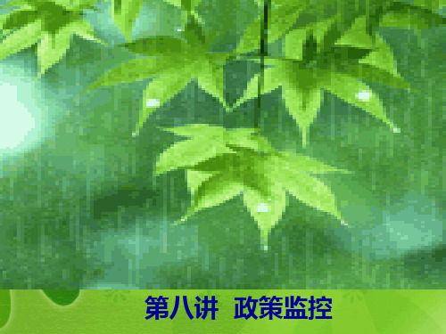 第八讲  政策监控