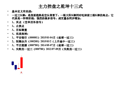 主力控盘乾坤十三式