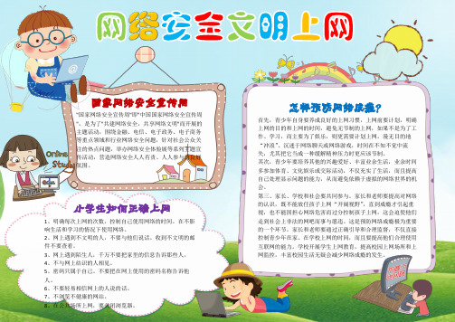 网络安全电子小报手抄报word小报 (2)