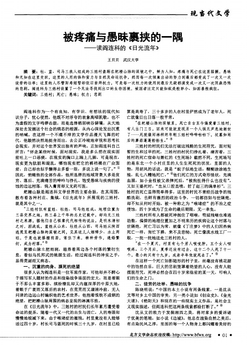 被疼痛与愚昧裹挟的一隅——读阎连科的《日光流年》