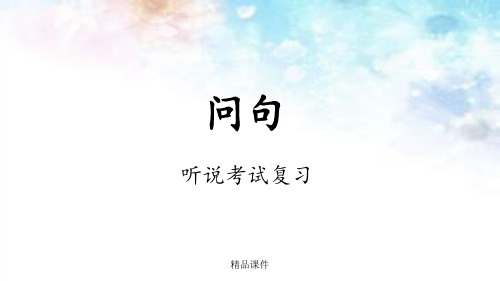 广州中考英语听说考试复习专题问句ppt课件