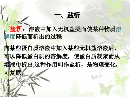 蛋白质盐析