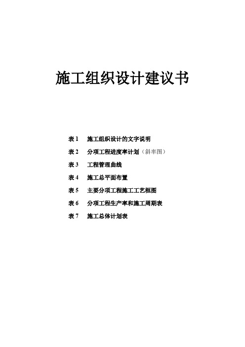 某项目施工组织(样本)
