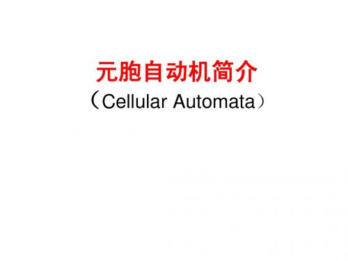 元胞自动机简介