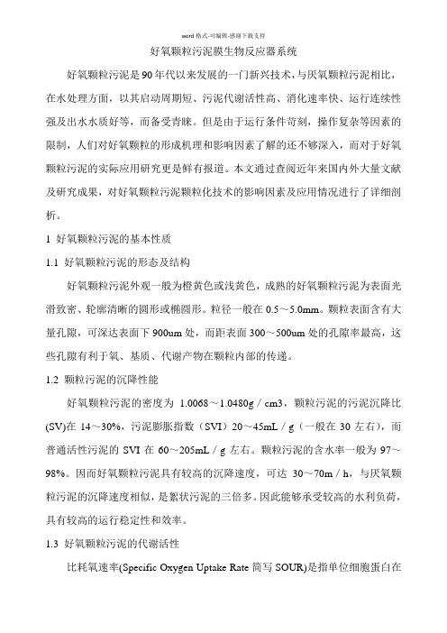好氧颗粒污泥