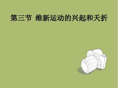 第三节  维新运动的兴起和夭折
