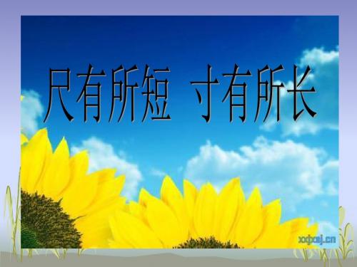 尺有所短---寸有所长ppt课件