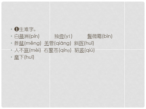 九年级语文上册 第六单元 25 词五首课件 新人教版