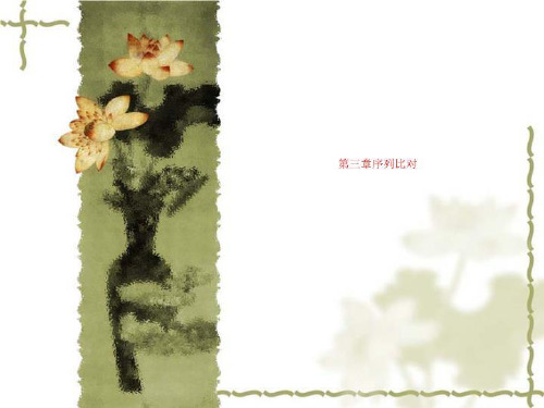 第三章序列比对