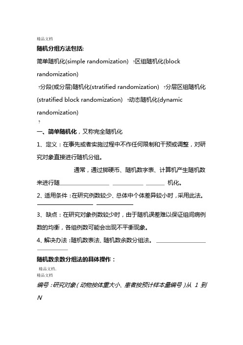 SAS随机分组方法及实现资料