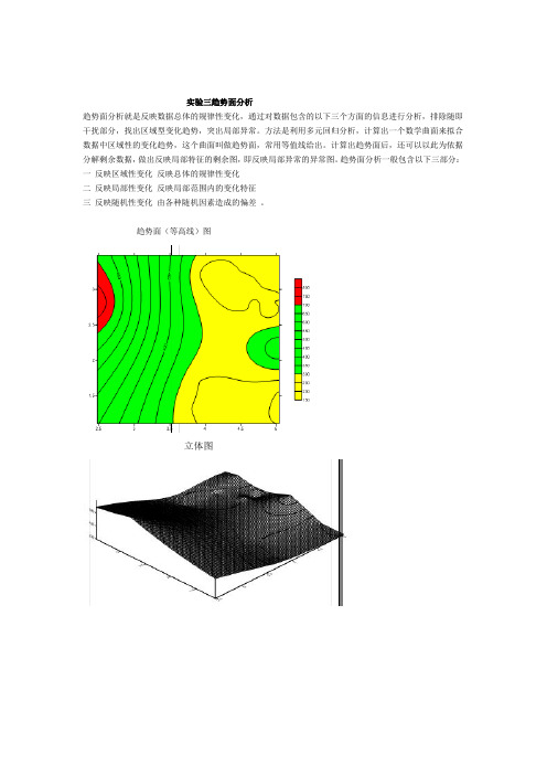 实验三趋势面分析