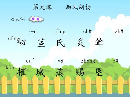 9 西风胡杨_生字词学习