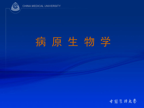 病原生物学- 细菌感染