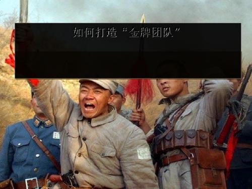 怎样打造“金牌团队”PPT课件( 23页)