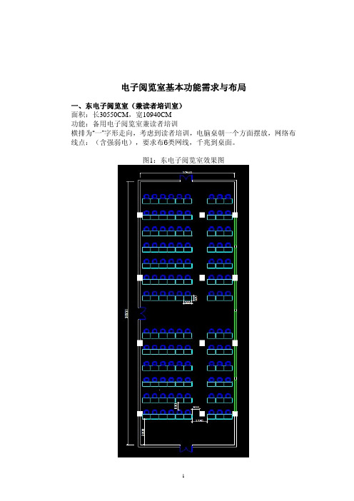 图书馆电子阅览室基本功能需求与布局