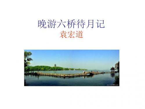 晚游六桥待月记