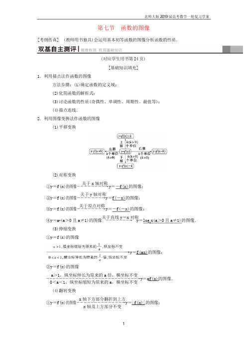 2019年高考数学(理)一轮复习第2章 函数、导数及其应用 第7节 函数的图像学案
