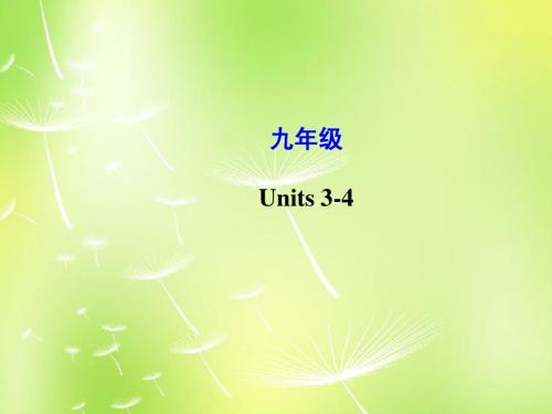 云南师范大学五华区实验中学2014-2015学年中考英语 Units 3-4复习课件 人教新目标版