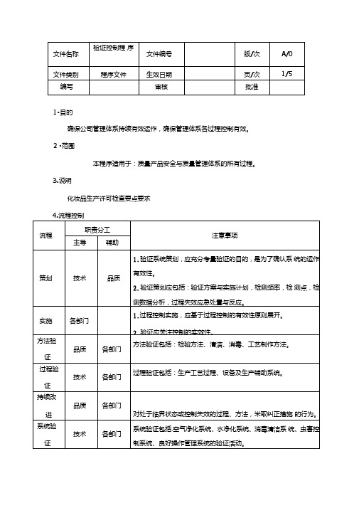 验证控制程序