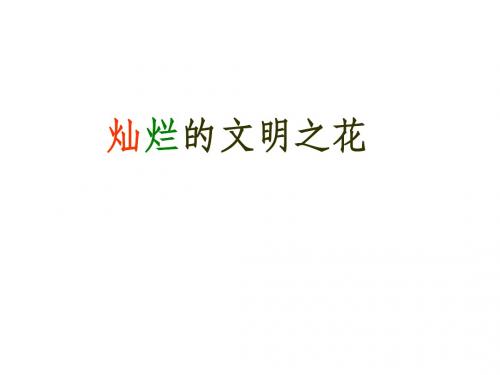 初三政治下学期灿烂的文明之花(201908)