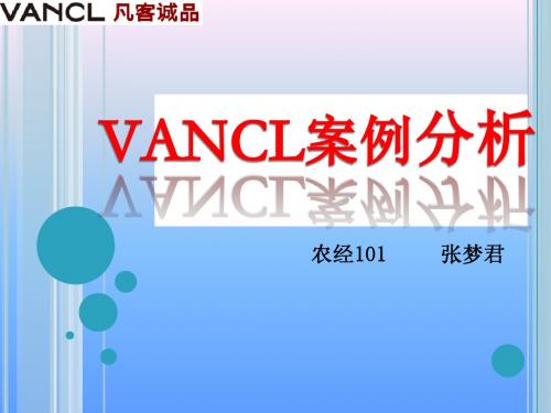VANCL案例分析ppt
