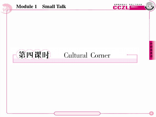 高二英语选修6(外研版)1-4Cultural-CornerPPT课件