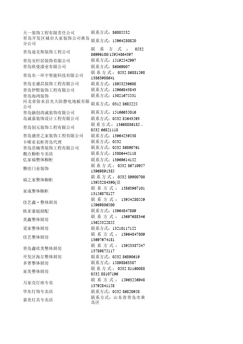 青岛保税区企业