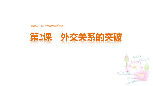 高中历史(人民版必修一)配套课件：专题五 现代中国的对外关系第2课