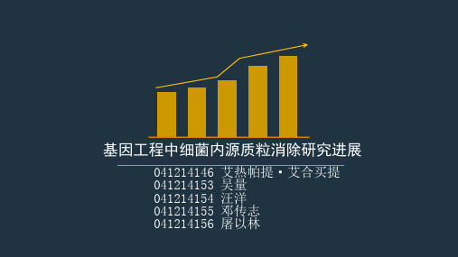 基因工程中细菌内源质粒消除研究进展