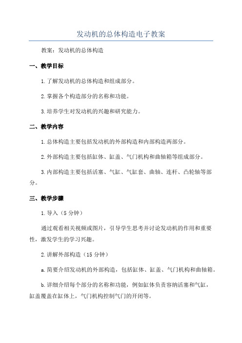 发动机的总体构造电子教案