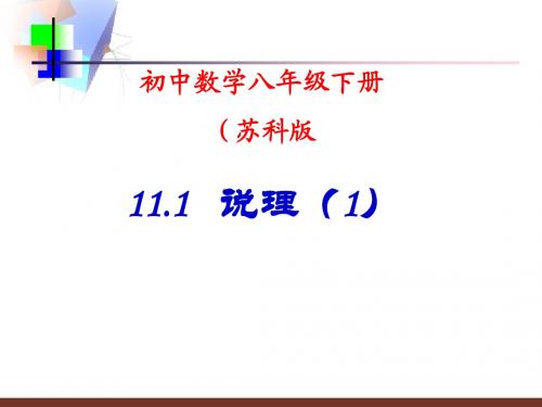 苏科八下第11章 (1)