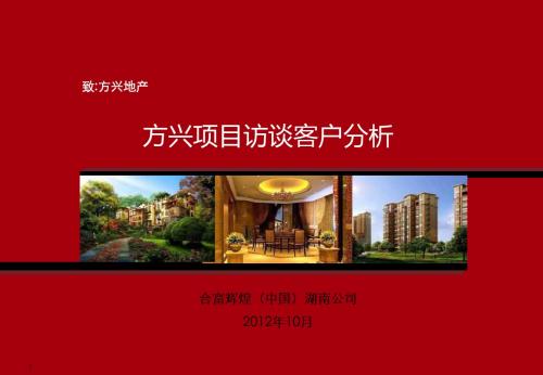 方兴梅溪湖项目客户调研分析20120822
