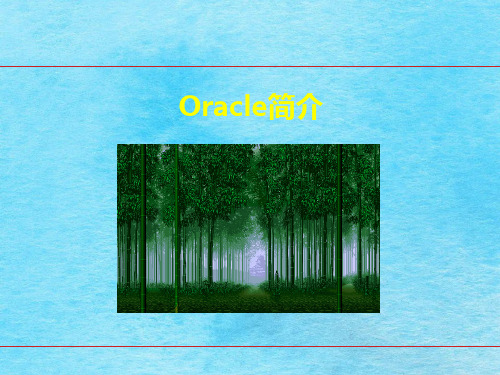 [计算机]oracle基础教程ppt课件