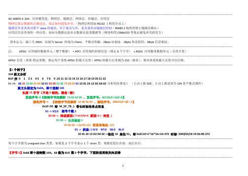 104规约报文详解(解剖麻雀_最快速掌握_强力推荐)