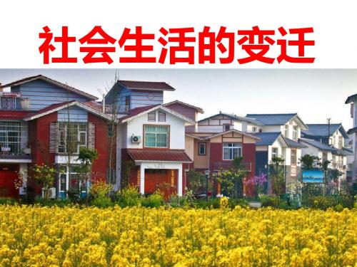 人教部编版八年级下册历史课件 第六单元第19课社会生活的变迁(共31张)