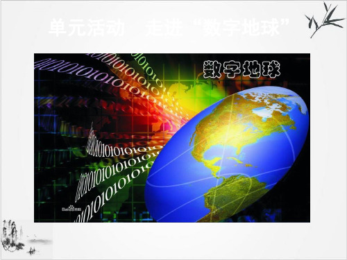 鲁教高中地理-必修第三册-第三-活动-走进“数字地球“