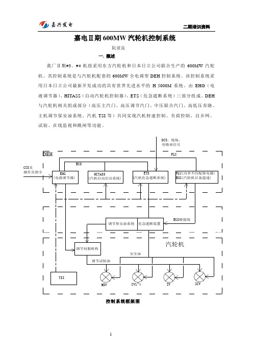 600M汽轮机控制系统概述.